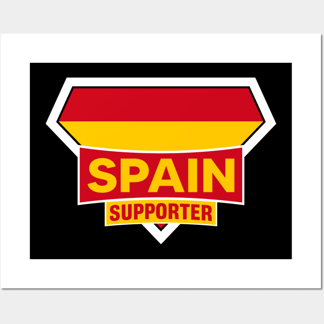 Spain Super Flag Supporter Wall Art by ASUPERSTORE